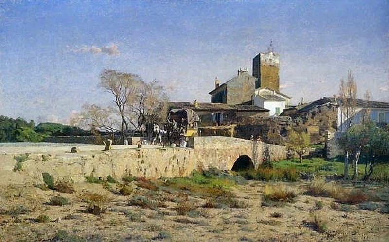 Adrian Scott Stokes - Un pomeriggio d'inverno nel sud della Francia